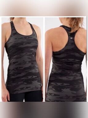 🌺like new LULULEMON Camo Racerback Tank Top🌺